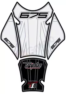 Подложка за резервоара бяла/черна Triumph Motografix - TT023WJ