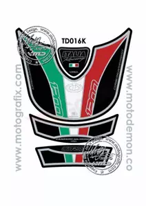 Tank Pad black Italia Ducati Multistrada 1200 Motografix - TD016K