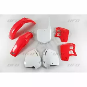 Komplet plastików UFO Honda CR 500R 97 czerwony biały - HO089999W