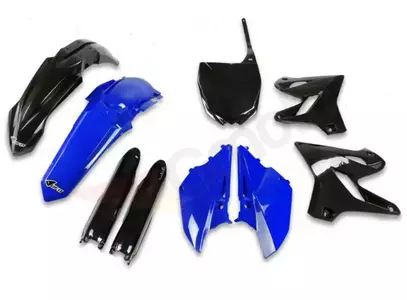 Uppsättning UFO-plast Yamaha YZ 125 250 blå svart 15-21 - YA319OFFICIAL