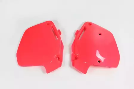Uppsättning bakre sidoskydd i plast UFO röd Honda - HO02626067