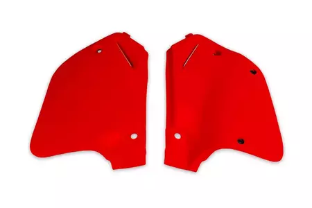 Jeu de caches latéraux arrière en plastique UFO Honda CR 125R 250R rouge - HO02654067