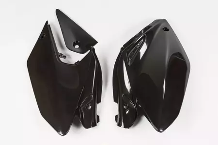 Juego de tapas laterales traseras de plástico UFO Honda CRF 250X negro - HO03647001