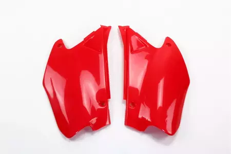 Juego de tapas laterales traseras de plástico UFO Honda CR 125R 250R rojo - HO03665070