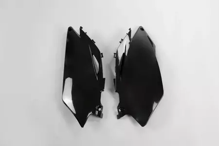 Juego de tapas laterales traseras de plástico UFO Honda CRF 250R 450R negro - HO04638001