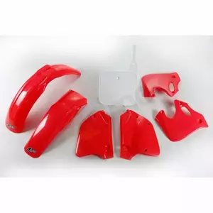 Juego de plásticos UFO Honda CR 125R 250R rojo - HO096999