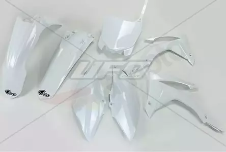 Комплект пластмаси UFO Honda CRF 250R CRF 450R бели - HO116041