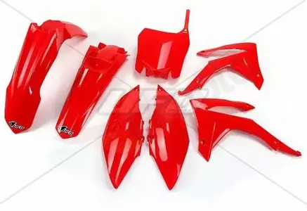 Set de materiale plastice UFO Honda CRF 250R 450R roșu - HO116070