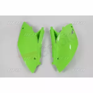 Komplet plastikowych osłon bocznych tylnych UFO Kawasaki KXF 450F zielony - KA04700026