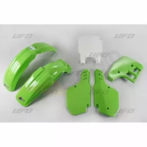 Set de materiale plastice UFO Kawasaki KX125 verde - KA197999