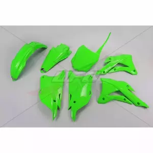 Conjunto de plástico UFO KX85 verde - KA222AFLU