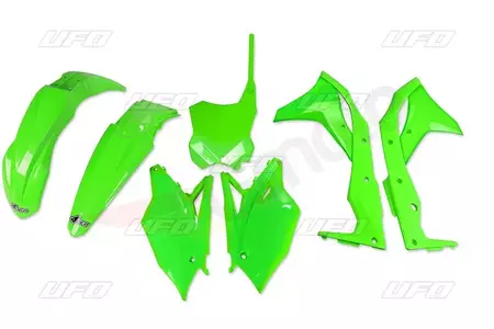 Set zelenih UFO plastika za Kawasaki KXF 250 - KA224AFLU