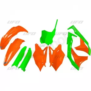UFO Limited Edition plastikust komplekt Kawasaki KXF 250 roheline oranž - KA225LTD19