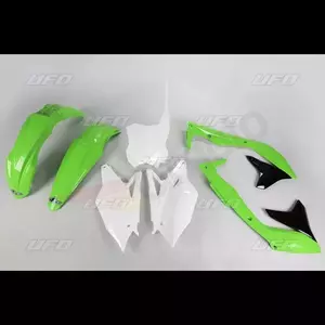 Set plastike UFO Kawasaki KXF 450, zelene i bijele - KA226999