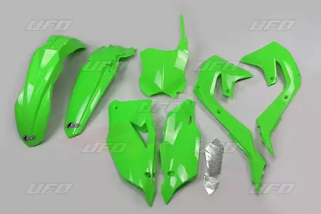 Komplet plastików UFO Kawasaki KXF 450 zielony  - KA227999A