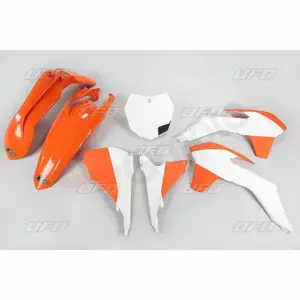 Juego de plásticos OVNI naranja blanco - KT515999W