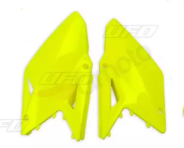 Plastikinių galinių šoninių dangtelių rinkinys UFO Suzuki RM-Z 450 geltonos spalvos - SU04918DFLU