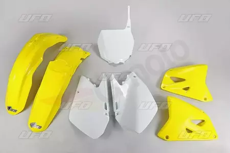 Set de plastic UFO Suzuki RM125 250 galben alb - SU406999