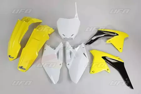 Set de plastic UFO Suzuki RM-Z 450 galben negru alb-1