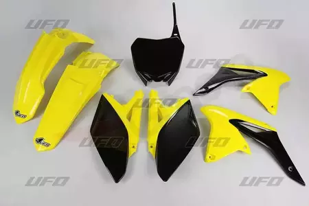Komplet plastików UFO Suzuki RM-Z 250 żółty czarny  - SU413999