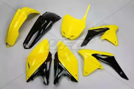 Kit plastique UFO couleur origine (2014) jaune/noir Suzuki RM-Z250 - SU416999