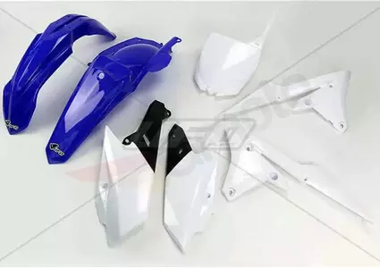 Set de materiale plastice UFO Yamaha YZ-F250 450 albastru alb negru - YA318999
