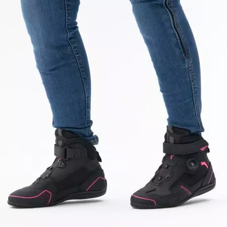 Γυναικείες μπότες μοτοσικλέτας Rebelhorn Spark II Lady μαύρο/ροζ 36-11