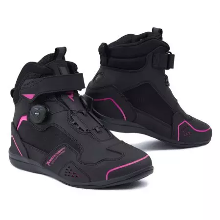 Ženski motoristični škornji Rebelhorn Spark II Lady black/pink 37-1