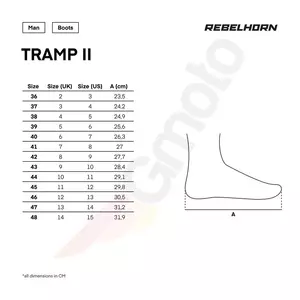 Ženske motociklističke čizme Rebelhorn Tramp II, crne i sive 37-9