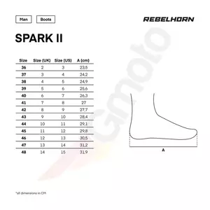 Rebelhorn Spark II moottoripyöräsaappaat musta/keltainen fluo 36-10