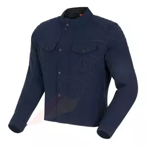 Jachetă de motocicletă Rebelhorn Hunter albastru marin 4XL din material textil - RH-TJ-HUNTER-46-4XL