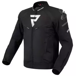 Rebelhorn Vandal chaqueta de moto textil blanco y negro 6XL-1