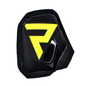 Rebelhorn Velcro pentru genunchi negru și galben fluo - RH-SLIDERS-KNEE-58-OS