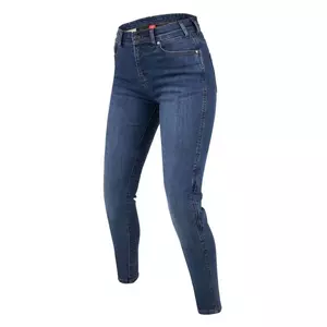 Spodnie motocyklowe jeans damskie Rebelhorn Classic III Lady skinny fit sprane niebieskie W24L28-1