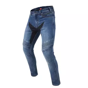 Jeans da moto Rebelhorn Eagle III slim fit blu lavati W30L30-1