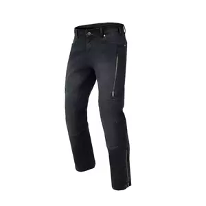 Rebelhorn Hawk III jeans med normal passform motorcykelbyxor tvättad svart W28L32-1