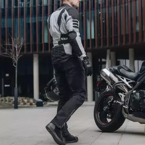 Rebelhorn Hawk III jeans med normal passform motorcykelbyxor tvättad svart W30L32-5