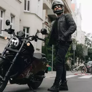 Rebelhorn Nomad zožan fit wash black motorbike jeans W30L32-4