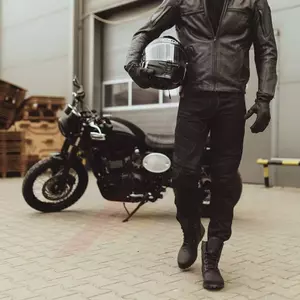Spodnie motocyklowe jeans Rebelhorn Rage II tapered fit sprane czarne W40L32-5