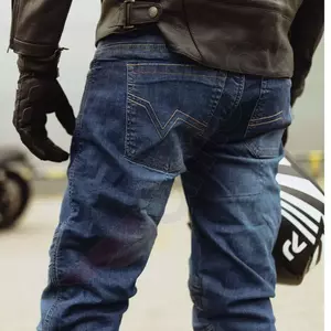 Spodnie motocyklowe jeans Rebelhorn Rage II tapered fit sprane niebieskie W30L34-5