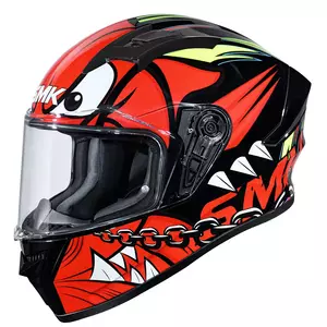 SMK Stellar Monster integralinis motociklininko šalmas raudona/juoda/balta M - SMK0110/22/GL231/M