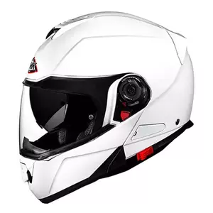 Cască de motocicletă cu mandibulă SMK Glide albă XL pentru motociclete-1