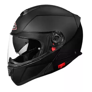 SMK Glide nero opaco L casco da moto a ganascia - SMK0100/17/MA200/L