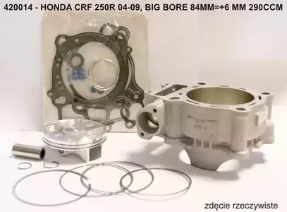 Vertex pilns cilindrs Honda CRF 250R 04-09 Big Bore 84mm 290ccm - 420014