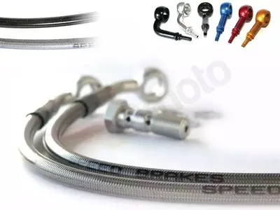 Tecnium cable de embrague trenzado de acero (1pc) Honda CBR1100XX plata
