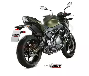 Komplette MIVV Delta Race Auspuffanlage Kawasaki Ninja Z 650 17- schwarzer Stahl - Carbon - 00.73.K.044.LDRB