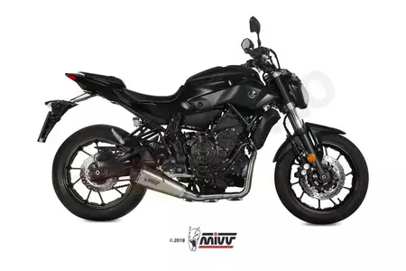 MIVV Delta Race Yamaha MT-07 14- carbon - stainless steel complete exhaust system-3