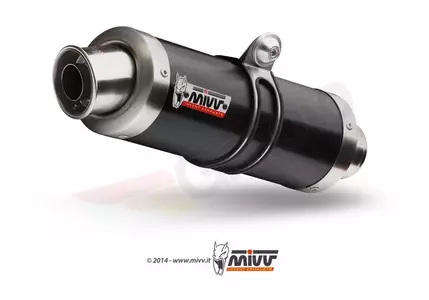 Kompletny układ wydechowy MIVV GP Honda CBR 125R 04-12 czarna stal - stal nierdzewna - 00.73.H.043.LXB