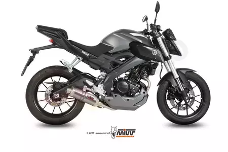 Komplette Auspuffanlage MIVV GP Pro Yamaha YZF-R125 14-18 MT-125 14-19 Titan - Edelstahl - Y.047.L6S
