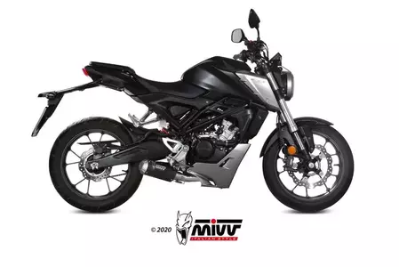Kompletan ispušni sustav MIVV MK3 Honda CB125R 18-20 crni nehrđajući čelik-2